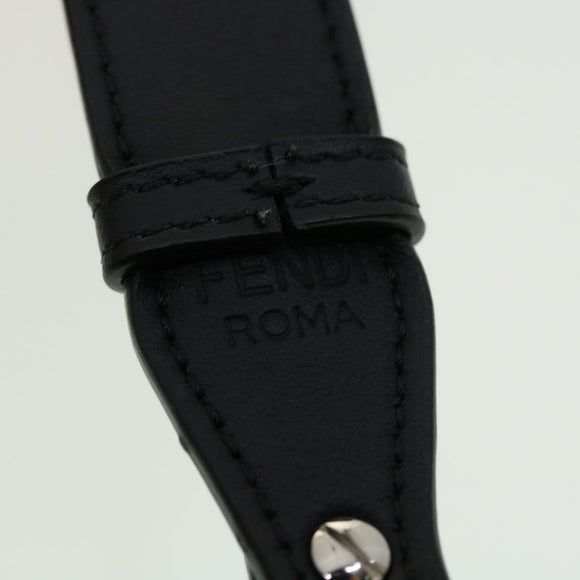 FENDI Zucca Canvas Shoulder Bag Brown Black Auth 31851AV