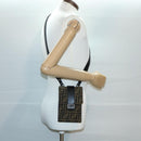 FENDI Zucca Canvas Shoulder Bag Brown Black Auth 31851AV-23