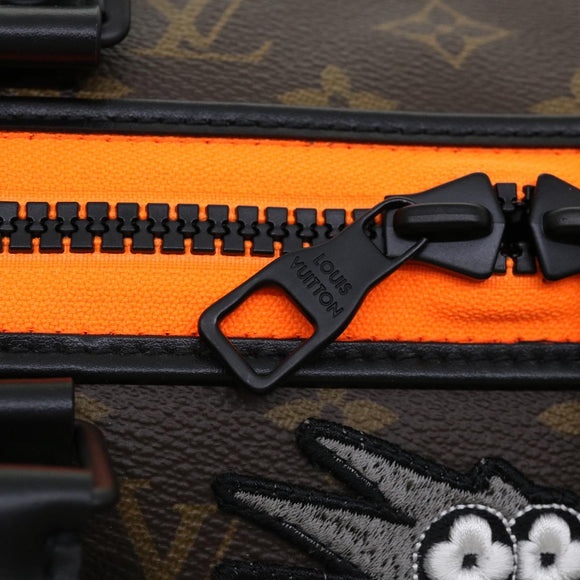 LOUIS VUITTON Cartoon Virgil Keepall Bandouliere50 Boston Bag M45616 Auth 31893S