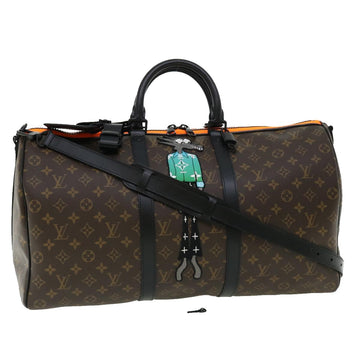 LOUIS VUITTON Cartoon Virgil Keepall Bandouliere50 Boston Bag M45616 Auth 31893S