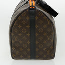 LOUIS VUITTON Cartoon Virgil Keepall Bandouliere50 Boston Bag M45616 Auth 31893S-4