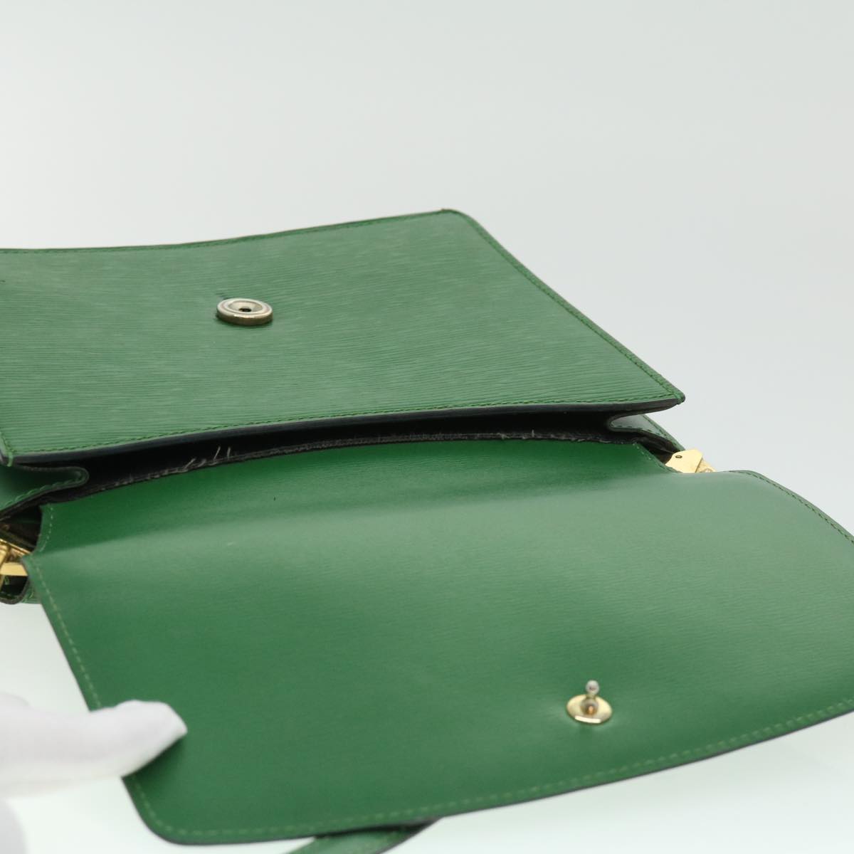 LOUIS VUITTON Epi Grenel Shoulder Bag Green M52364 LV Auth 31936