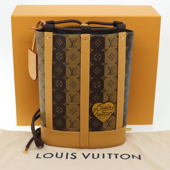 31989S VUITTON Monogram Stripe Randonnee messenger Shoulder M45968 Auth 31989SM