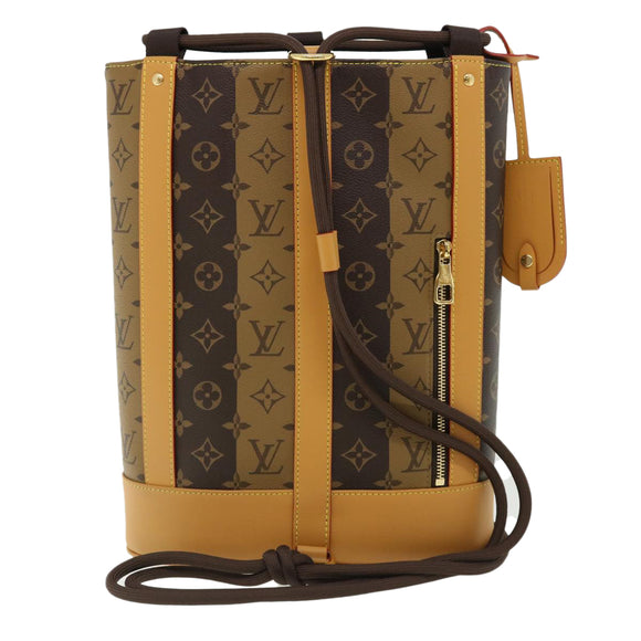 31989S VUITTON Monogram Stripe Randonnee messenger Shoulder M45968 Auth 31989SM