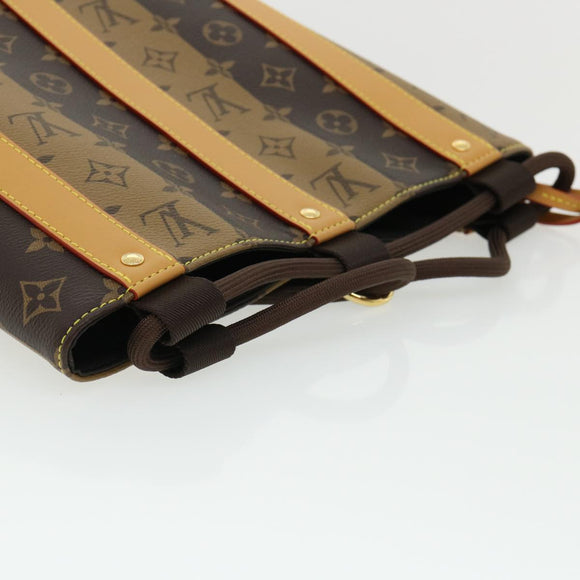 31989S VUITTON Monogram Stripe Randonnee messenger Shoulder M45968 Auth 31989SM