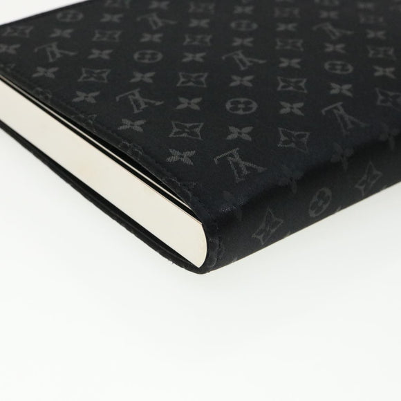 LOUIS VUITTON Monogram Satin Ange MM Hand Bag Black M92101 LV Auth 31990AV