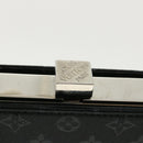 LOUIS VUITTON Monogram Satin Ange MM Hand Bag Black M92101 LV Auth 31990AV-8