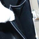 LOUIS VUITTON Monogram Satin Ange MM Hand Bag Black M92101 LV Auth 31990AV-21