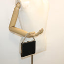 LOUIS VUITTON Monogram Satin Ange MM Hand Bag Black M92101 LV Auth 31990AV-25