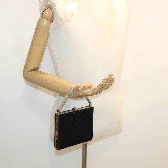 LOUIS VUITTON Monogram Satin Ange MM Hand Bag Black M92101 LV Auth 31990AV