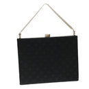 LOUIS VUITTON Monogram Satin Ange MM Hand Bag Black M92101 LV Auth 31990AV-1