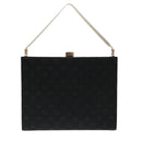LOUIS VUITTON Monogram Satin Ange MM Hand Bag Black M92101 LV Auth 31990AV-13