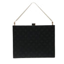 LOUIS VUITTON Monogram Satin Ange MM Hand Bag Black M92101 LV Auth 31990AV-2