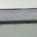 LOUIS VUITTON Monogram satellite alpha Clutch Bag Silver M44171 LV Auth 32344V-7