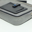 LOUIS VUITTON Monogram satellite alpha Clutch Bag Silver M44171 LV Auth 32344V-14
