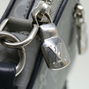 LOUIS VUITTON Monogram satellite alpha Clutch Bag Silver M44171 LV Auth 32344V-18