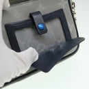 LOUIS VUITTON Monogram satellite alpha Clutch Bag Silver M44171 LV Auth 32344A-20