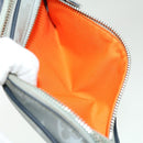 LOUIS VUITTON Monogram satellite alpha Clutch Bag Silver M44171 LV Auth 32344A-21