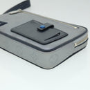 LOUIS VUITTON Monogram satellite Clutch Bag Silver M44171 LV Auth 32349A-14