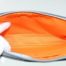 LOUIS VUITTON Monogram satellite Clutch Bag Silver M44171 LV Auth 32349A-10