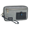 LOUIS VUITTON Monogram satellite Clutch Bag Silver M44171 LV Auth 32349A-1