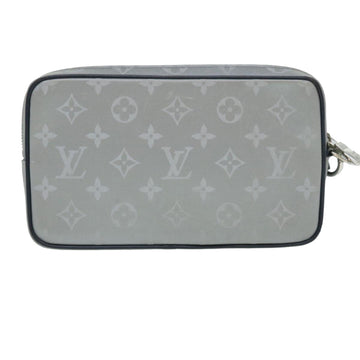 LOUIS VUITTON Monogram satellite Clutch Bag Silver M44171 LV Auth 32349A - 0