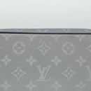 LOUIS VUITTON Monogram satellite Clutch Bag Silver M44171 LV Auth 32349A-3