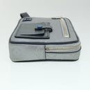 LOUIS VUITTON Monogram satellite Clutch Bag Silver M44171 LV Auth 32349A-5