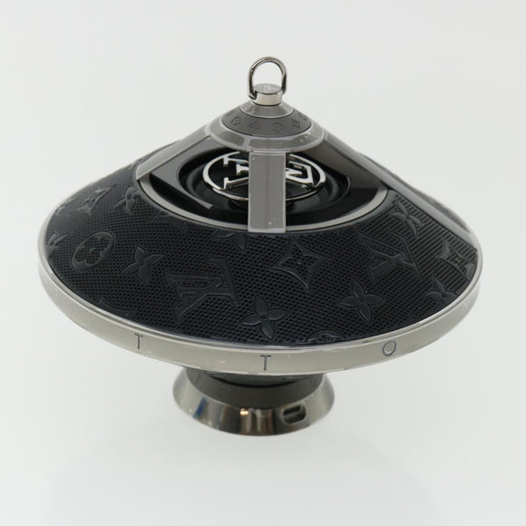 LOUIS VUITTON Monogram Horizon light-up speaker object Black QAC000 Auth 32374S