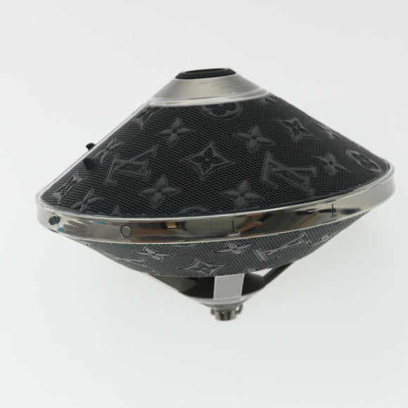 LOUIS VUITTON Monogram Horizon light-up speaker object Black QAC000 Auth 32374S