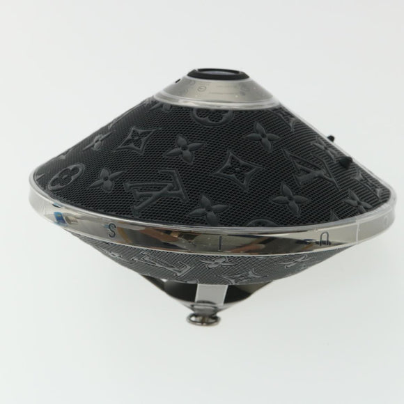LOUIS VUITTON Monogram Horizon light-up speaker object Black QAC000 Auth 32374S