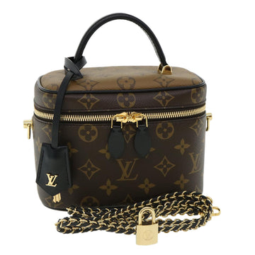 LOUIS VUITTON Monogram Reverse Vanity NVPM Hand Bag 2way M45165 LV Auth 32450S