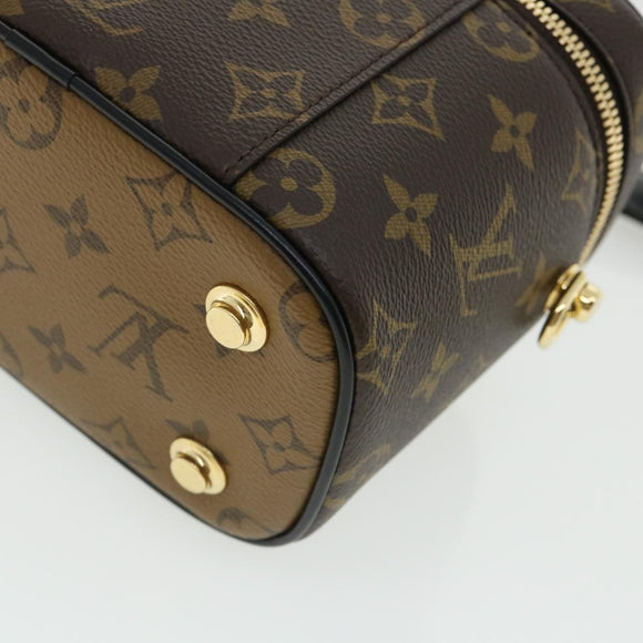 LOUIS VUITTON Monogram Reverse Vanity NVPM Hand Bag 2way M45165 LV Auth 32450S