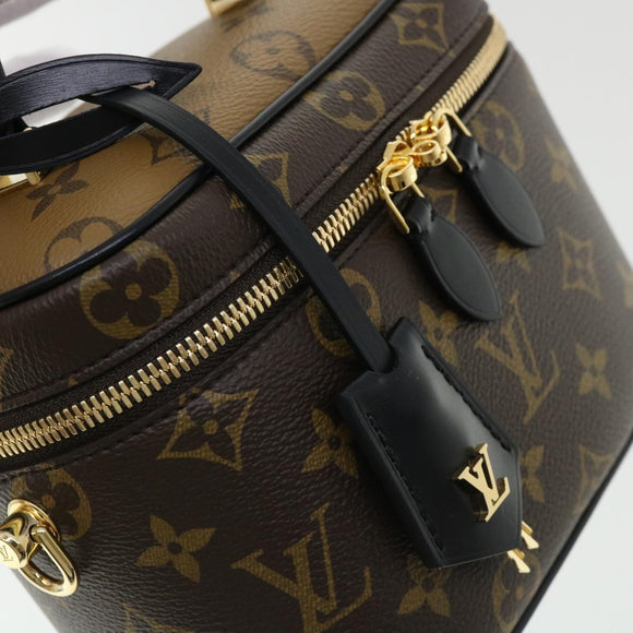 LOUIS VUITTON Monogram Reverse Vanity NVPM Hand Bag 2way M45165 LV Auth 32450S