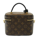 LOUIS VUITTON Monogram Reverse Vanity NVPM Hand Bag 2way M45165 LV Auth 32450S-2