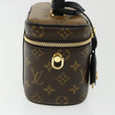 LOUIS VUITTON Monogram Reverse Vanity NVPM Hand Bag 2way M45165 LV Auth 32450S-4