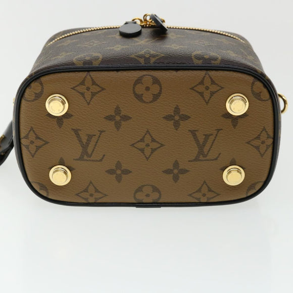 LOUIS VUITTON Monogram Reverse Vanity NVPM Hand Bag 2way M45165 LV Auth 32450S