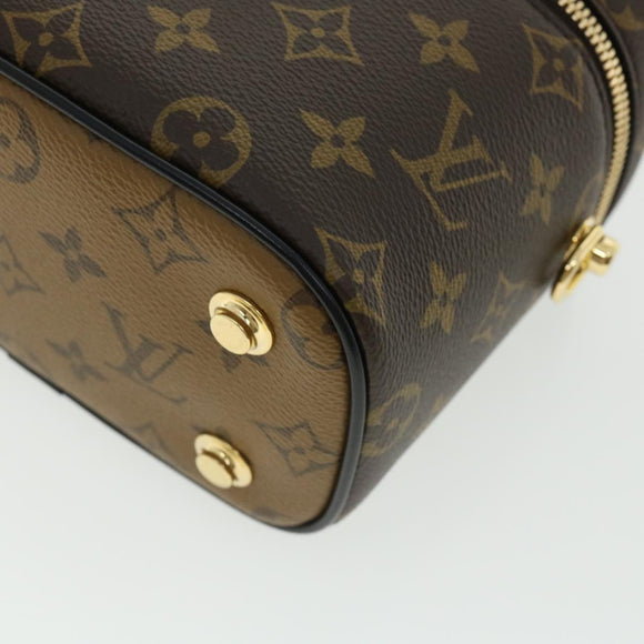 LOUIS VUITTON Monogram Reverse Vanity NVPM Hand Bag 2way M45165 LV Auth 32450S