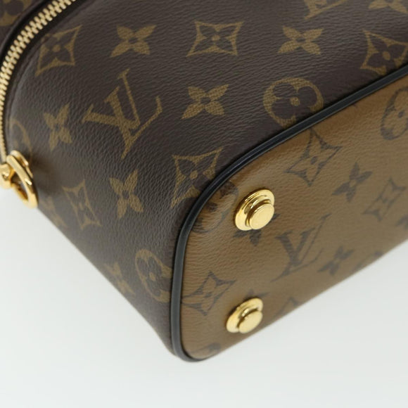 LOUIS VUITTON Monogram Reverse Vanity NVPM Hand Bag 2way M45165 LV Auth 32451S
