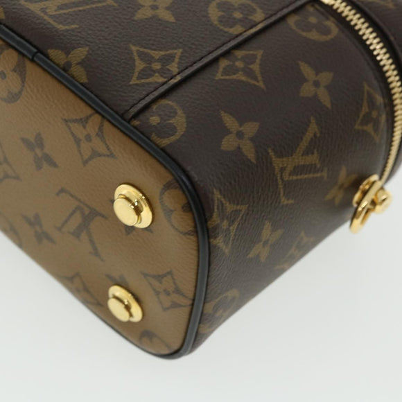 LOUIS VUITTON Monogram Reverse Vanity NVPM Hand Bag 2way M45165 LV Auth 32451S