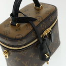 LOUIS VUITTON Monogram Reverse Vanity NVPM Hand Bag 2way M45165 LV Auth 32451S-17