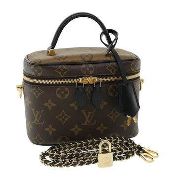 LOUIS VUITTON Monogram Reverse Vanity NVPM Hand Bag 2way M45165 LV Auth 32451S