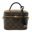 LOUIS VUITTON Monogram Reverse Vanity NVPM Hand Bag 2way M45165 LV Auth 32451S-13