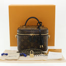 LOUIS VUITTON Monogram Reverse Vanity NVPM Hand Bag 2way M45165 LV Auth 32451S-12