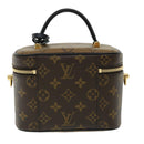 LOUIS VUITTON Monogram Reverse Vanity NVPM Hand Bag 2way M45165 LV Auth 32451S-2