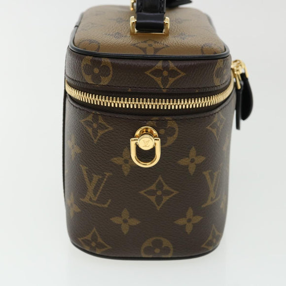 LOUIS VUITTON Monogram Reverse Vanity NVPM Hand Bag 2way M45165 LV Auth 32451S