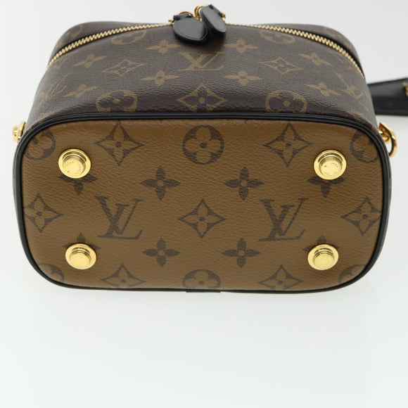 LOUIS VUITTON Monogram Reverse Vanity NVPM Hand Bag 2way M45165 LV Auth 32451S