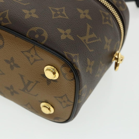 LOUIS VUITTON Monogram Reverse Vanity NVPM Hand Bag 2way M45165 LV Auth 32451S