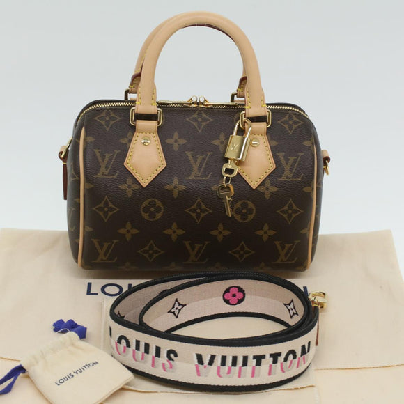 LOUIS VUITTON Monogram Speedy Bandouliere 20 Hand Bag 2way M45948 Auth 32452SA