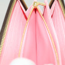 LOUIS VUITTON Monogram jungle dot Zippy Wallet Long Wallet Red Pink Auth 32470SM-9